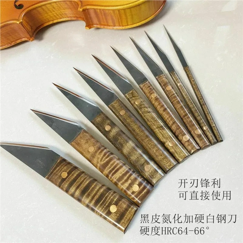 9pcs different repair luthier dedicated tool,#65 high-speed HSS steel graver