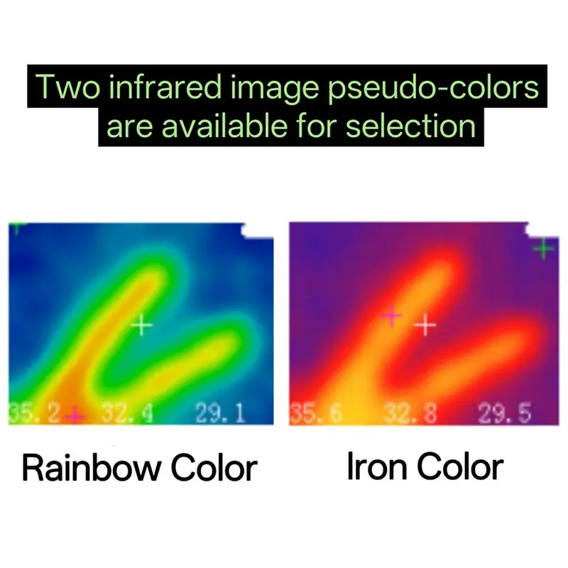 Câmera termográfica de luz visível FYBL-IR B18, fusão de câmera de luz infravermelha e visível 32X24 -40 ° C-300 ° Detector Térmico C