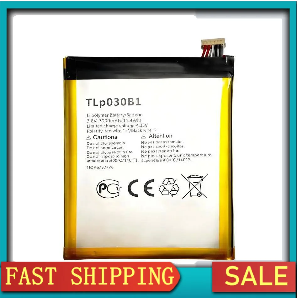 

Tlp030b2 Tlp030b1 Long-Lasting Mobile Phone Battery For Alcatel One Touch Pop S7 OT 7045 7045Y 3000Mah