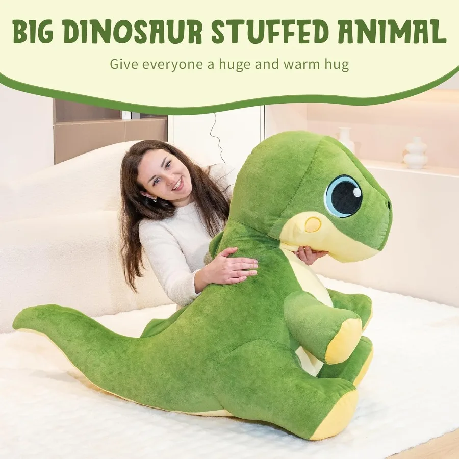 31 Large Dinosaur Stuffed Animals for Boys Soft Jumbo Trex Plush Toys Big Stuffed Dinosaur Plushie Giant Dino Plush Toys Gifts