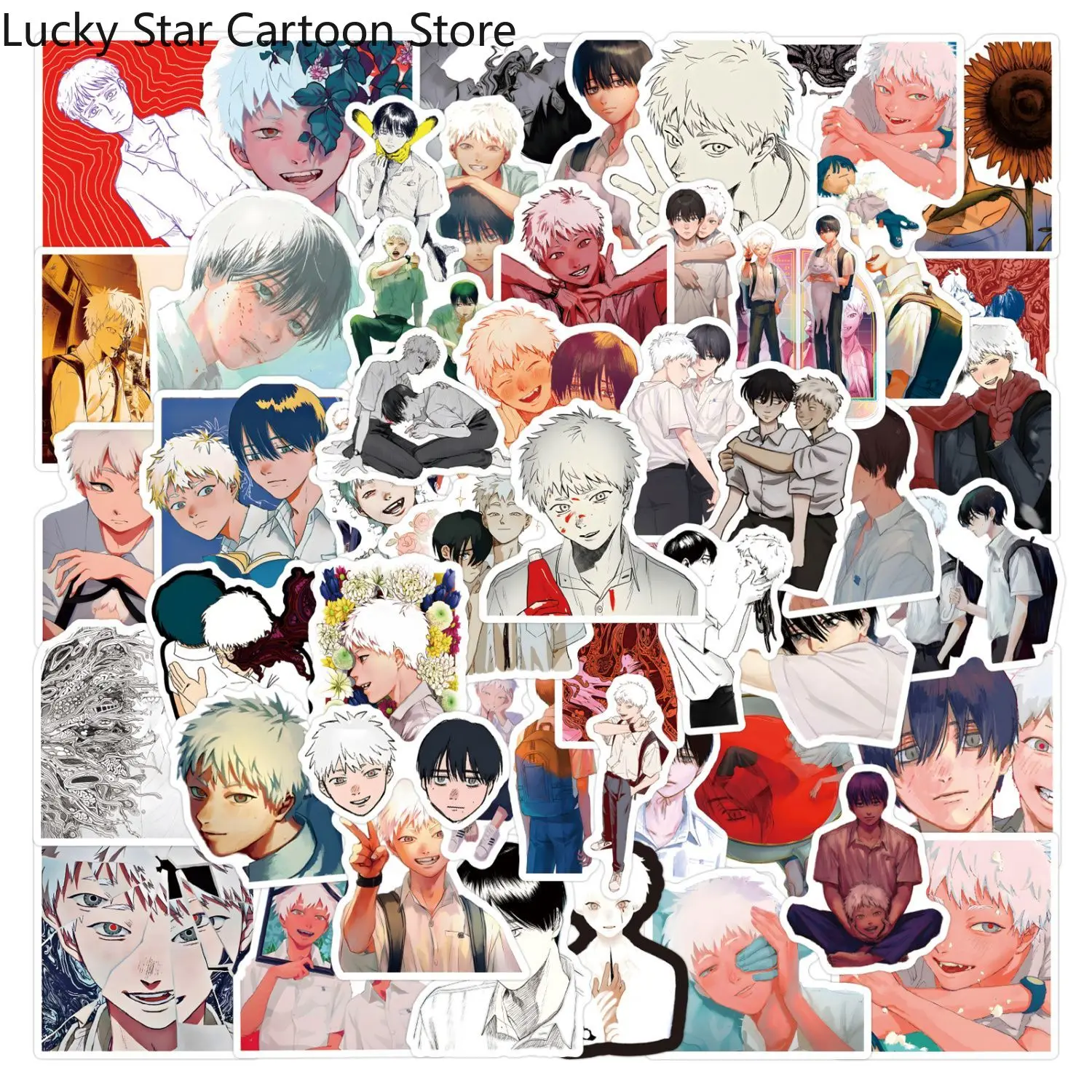 52 قطعة أنيمي الصيف Hikaru Died Tsujinaka Yoshiki الكرتون ملصقات صناعة يدوية الأمتعة المقاومة للماء الهاتف المحمول المقرب مائي دي