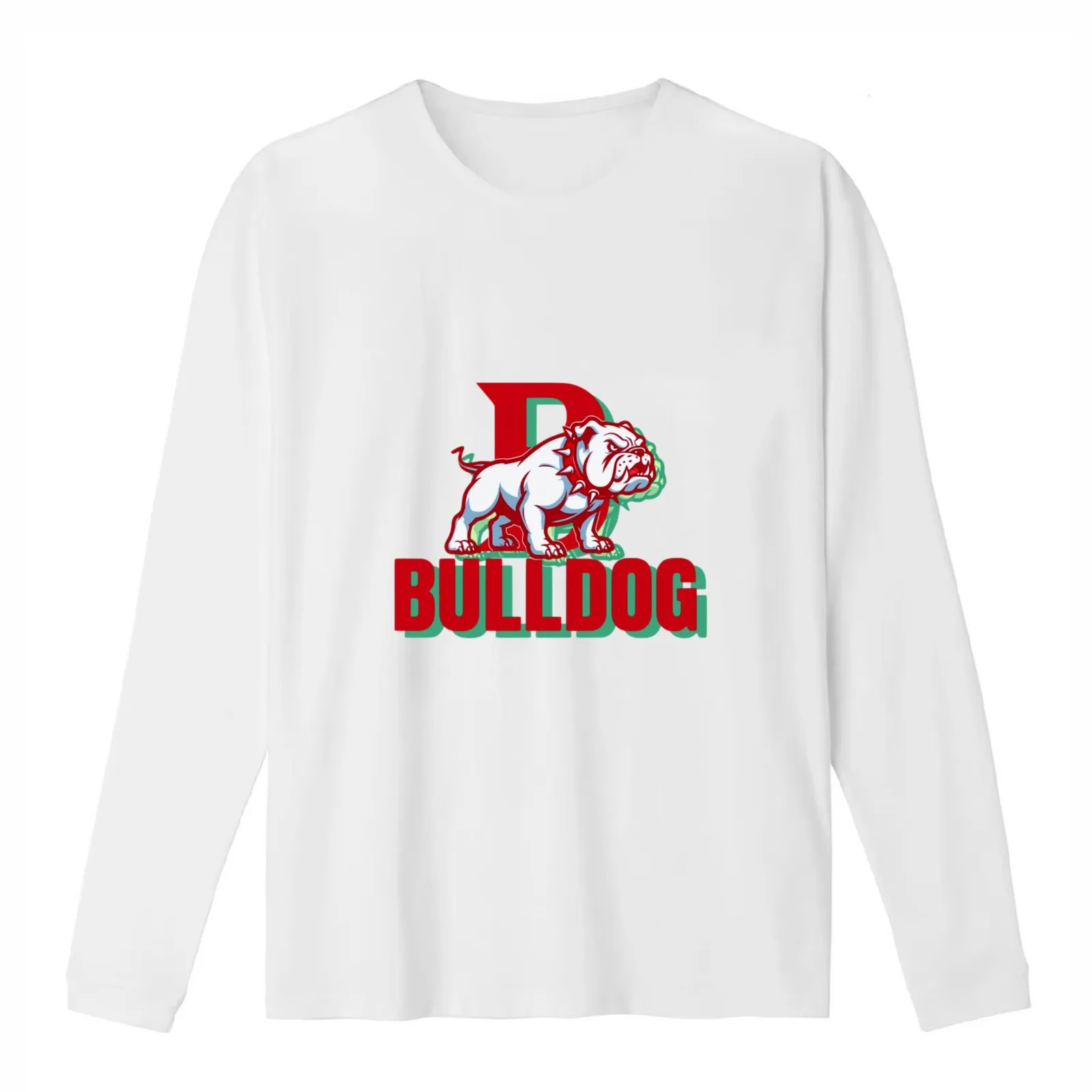 Fierce Bulldog Mascot - Bold Team Spirit Art T-Shirt Summer Casual Cotton Tee Oversized Streetwear Tops Vintage Graphic Print