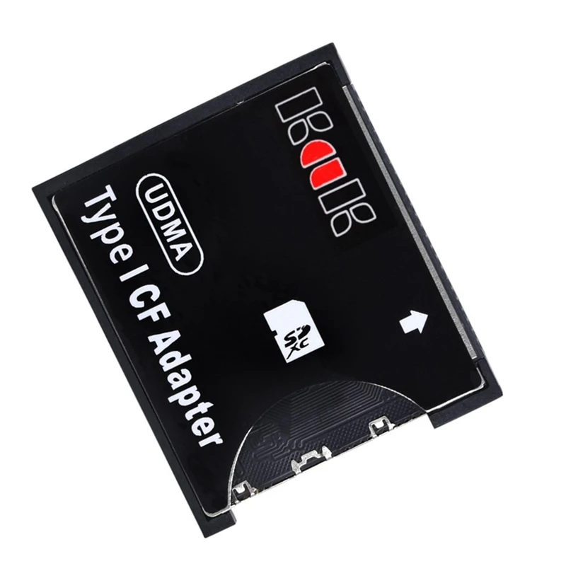 SD To CF Type I Adapter Plastic Adapter Support SD SDHC SDXC MMC Card To Standard Compact Flash Type I Card Reader Converter