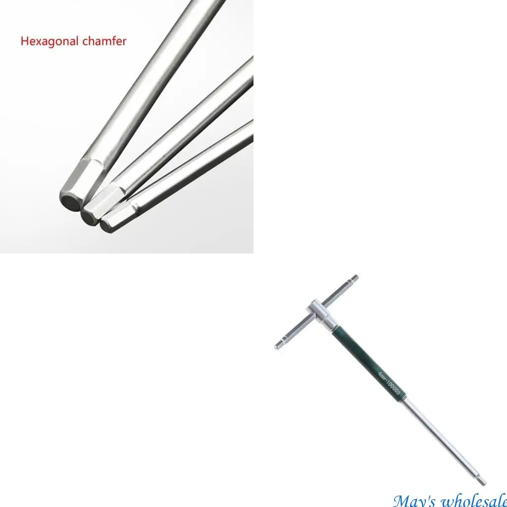 T Type Universal Socket Wrench Steel Lengthen Allen Wrench Non-slip 448A