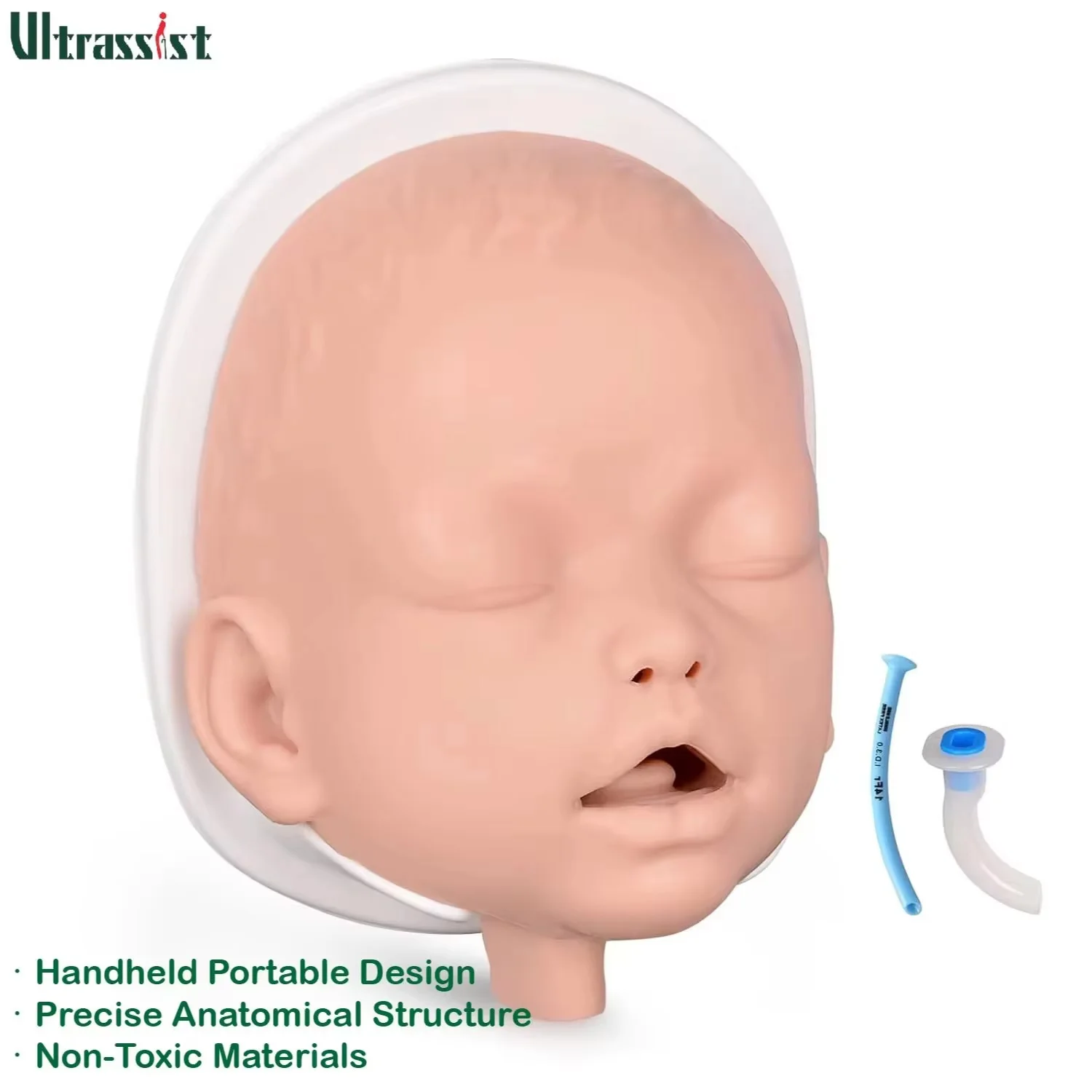 Ultrassist Infant Airway Intubation Child Manikin Management Trainer with Base Neonatal Simulator for Emergency Medical Training
