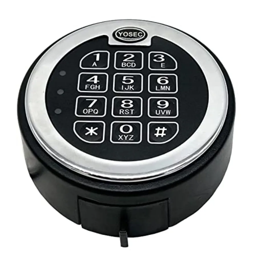 

Safe box electronic digital keypad time delay lock, ABS plastic, black, supports up to 5 user codes and 059 minute adjustable t