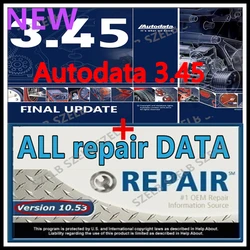 New Auto repair software all repair data 10.53 software+ autodata 3.45 software alldat autodata 3.45 software unlimited install