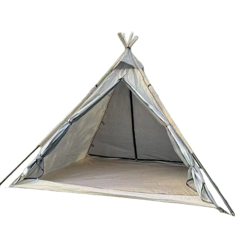 

Outdoor Indian Tent Camping Pyramid Tent Waterproof Shade Sun Proof Spire Tent Camping Picnic
