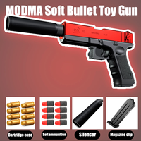 Newest Glock18 Shell Ejecting  Pistol Soft Bullet Toy Gun Weapon Children Armas Shoot Outdoor Game Boys gift