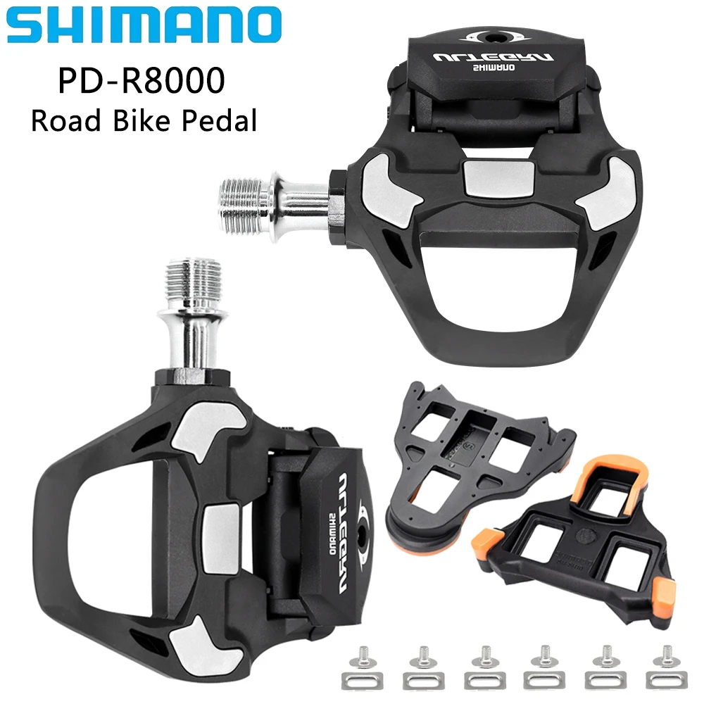 SHIMANO ​SPD-SL PD R8000 Road Bicycle Pedal Carbon Fiber Single Sided Road Bike Pedal with SM-SH11 Cleats Original Parts