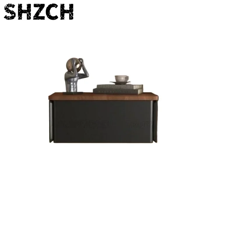 Vintage Wooden Bedside Table Wall Mounted Nightstand Small End Table Scratch Resistant Surface