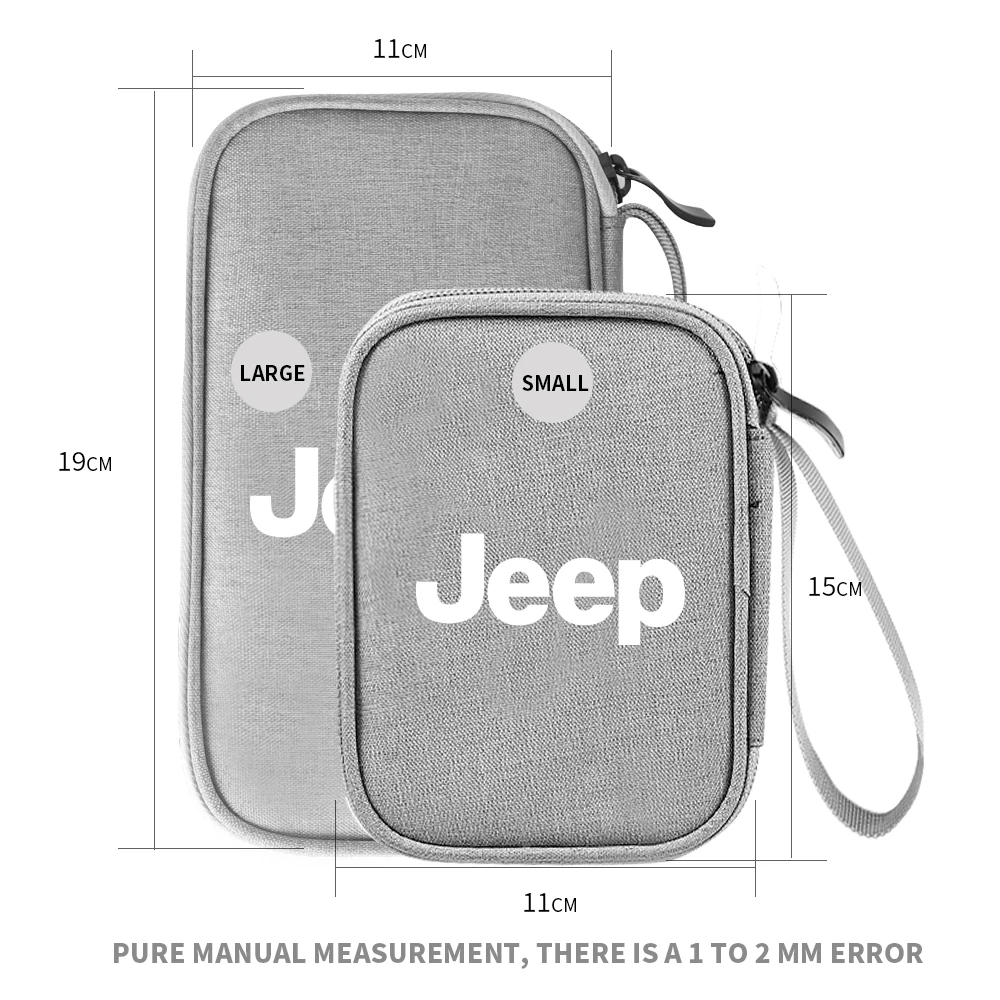 Multifunctional Car Storage Bag Phone Data USB Line Storage Pocket Auto Accessories For JEEP Renegade Patriot Weangler Cherokee