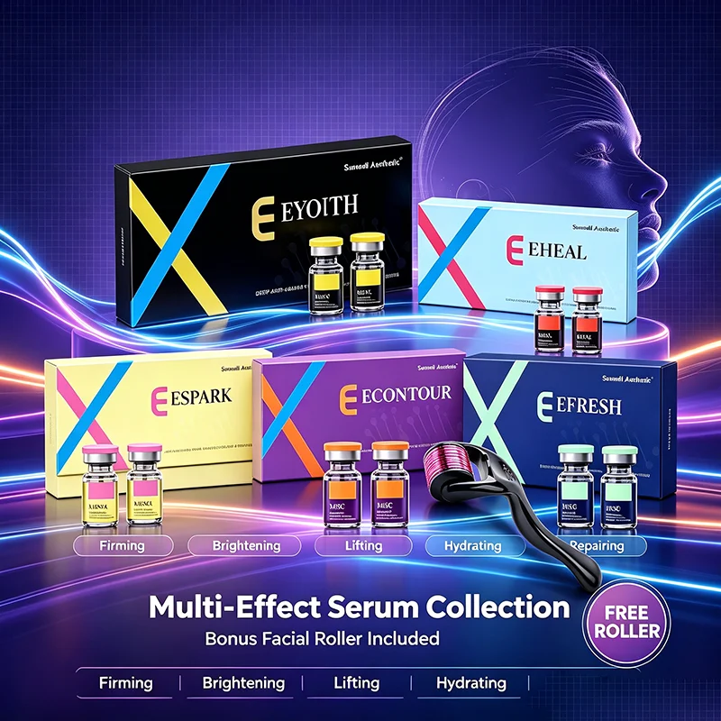 sanendi-aesthetic-multi-effect-facial-serum-ampoule-kit-lifting-hydrating-repair-skin-care-set-with-free-derma-roller-gift