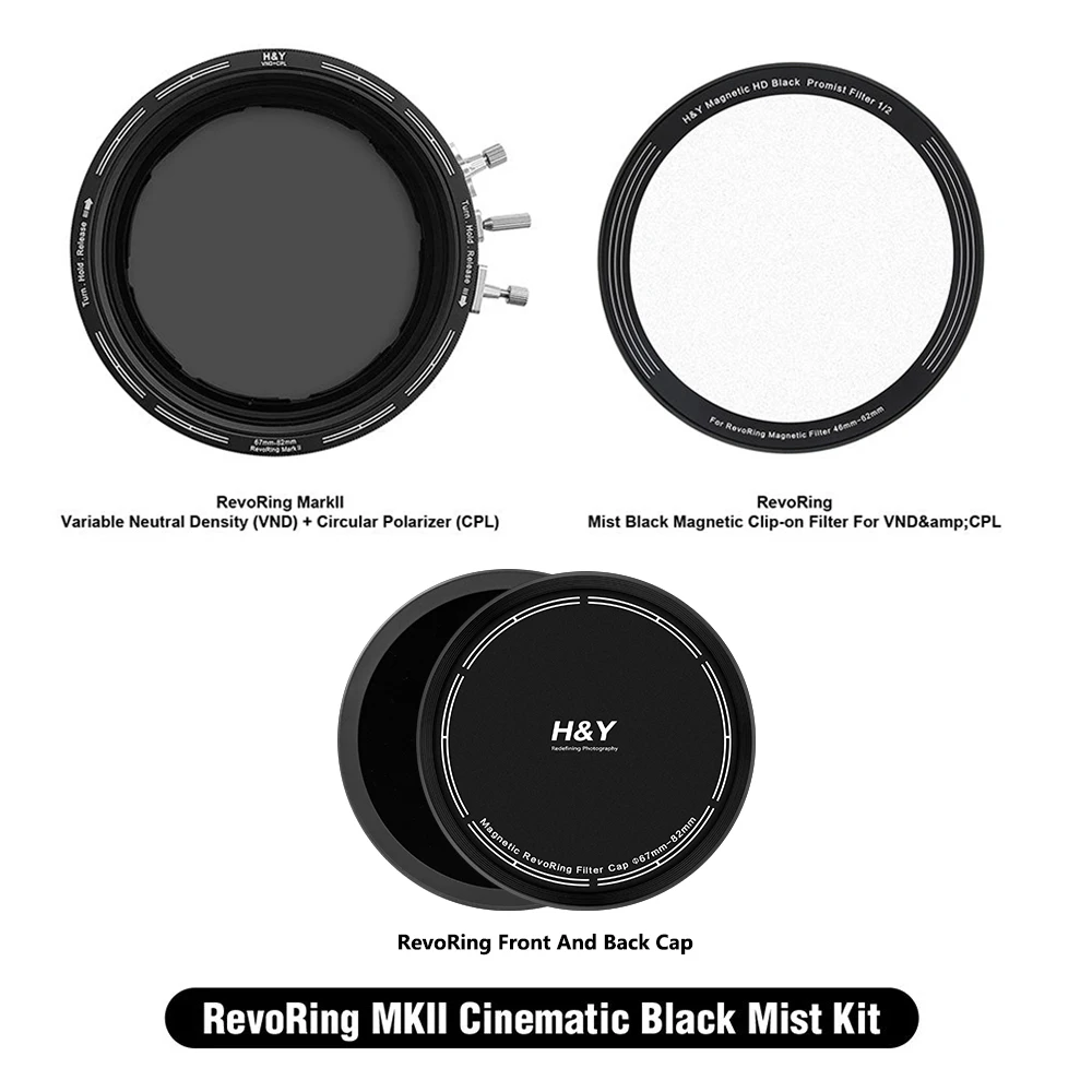 

H&Y RevoRing MKII Cinematic Mist Black Kit