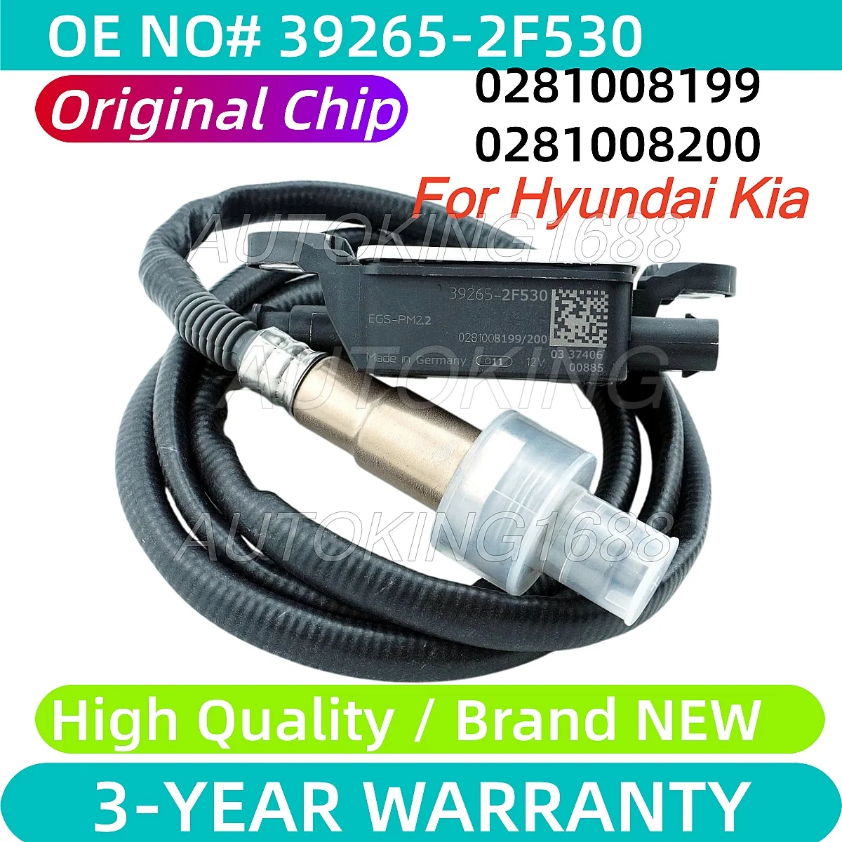 NEW PM Particle Matter Sensor 39265-2F530 392652F530 0281008199 0281008200 For Hyundai SANTA FE 4 KIA SORENTO 3 2.0 2.2 CRDI