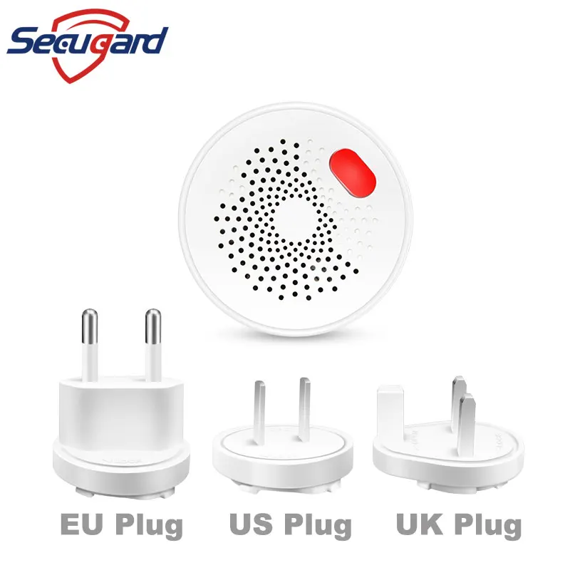 WiFi Gas Detector Tuya LPG Natural Gas Leakage Sensor Smart Home Leak Detectors Security Protection Alarm EU/US/UK Plug Optional