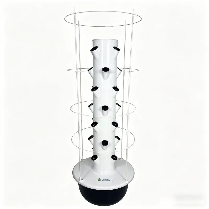 9 Layer Hydroponic Tower Garden Kit Smart Home Vegetable Grower with Climbing Trellis Soilless Vertical Cultivation System