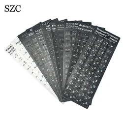 Multi-language Keyboard Stickers English/Russian/French/Deutsch/Arabic/Italian/Japanese Letter Replacement For Laptop PC