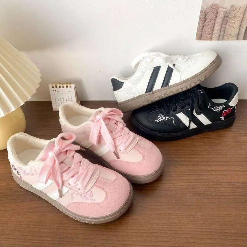 

2025 New Model Cartoon Hello Kittys Casual Shoes Breathable Skate Shoes Good-Looking Girl Soft-Soled Shoes Fashion Festival Gift