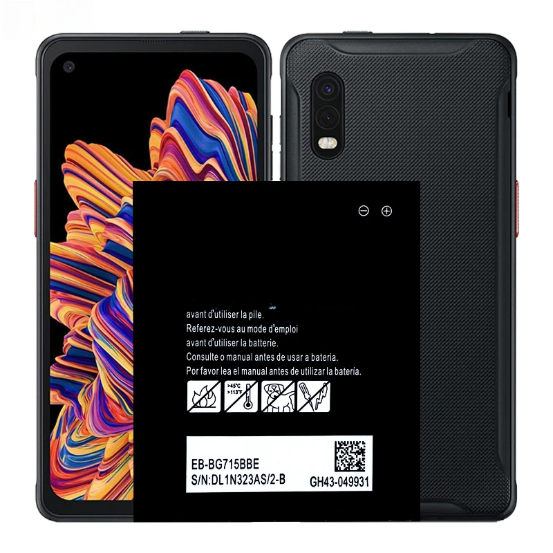 브랜드 뉴 EB-BG715BBE 4050mAh 고품질 모바일 폰 교체 배터리 삼성 갤럭시 Xcover Pro Xcover6 Pro용