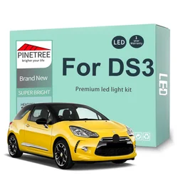 16Pcs Led Interior Light Kit For Citroen DS3 2009-2015 LED Bulbs LED Lighting Interior License Plate Canbus Error Free