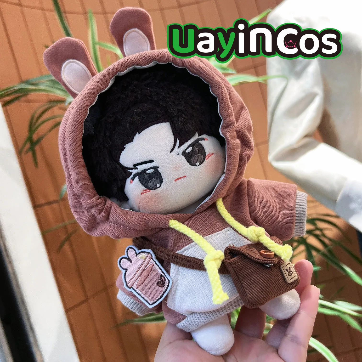 20cm Doll Clothes Wang Yibo Xiao Zhan Cream Pig Milk Coffee Rabbit Fashion Suit Stuffed Plushies Plush Doll Accessories Toy Kids