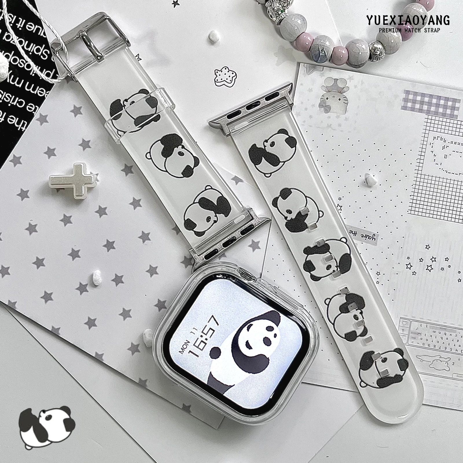 

Leisurely Kitten Powder Series Strap for Apple Watch 10 9 8 Band Replacable Bracelet for iWatch 46mm 42mm 41mm 40mm Watchband