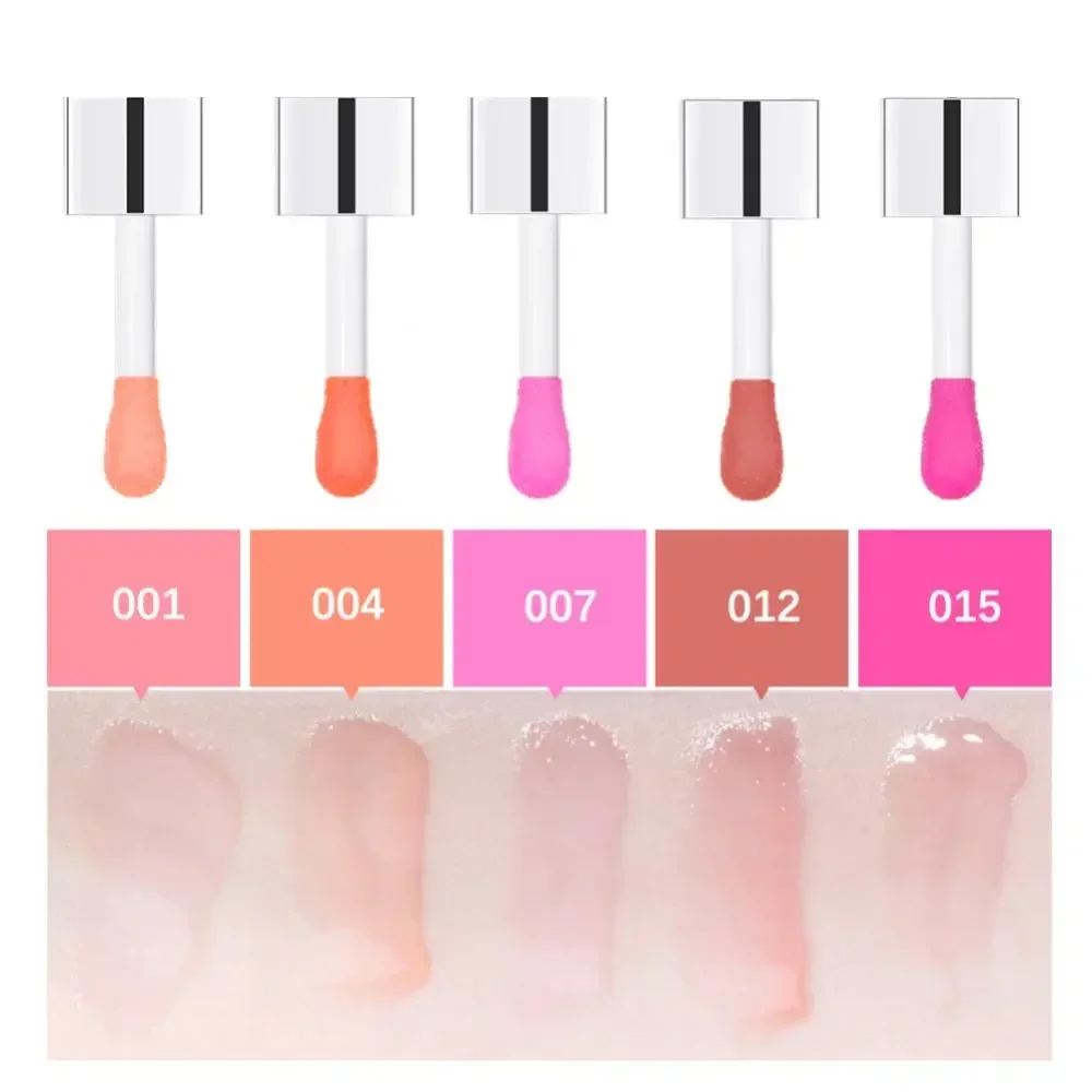 6ml Crystal Jelly Moisturizing Lip Oil Hydrating Plumping Lip Coat For Lipstick Clear Lip Gloss Tinted Sexy Lip Plumper Makeup