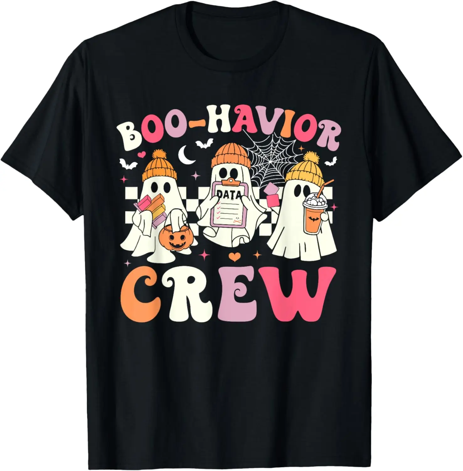 Retro Boo-Havior Crew Behavior Analyst Halloween ABA RBT T-Shirt