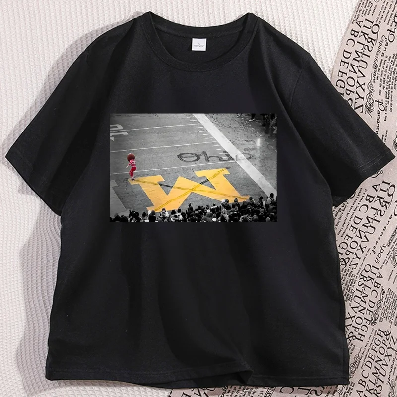 Engraçado brutus t camisa fã de neve futebol camiseta algodão manga curta em torno do pescoço tshirts solto gráfico roupas masculinas streetwear