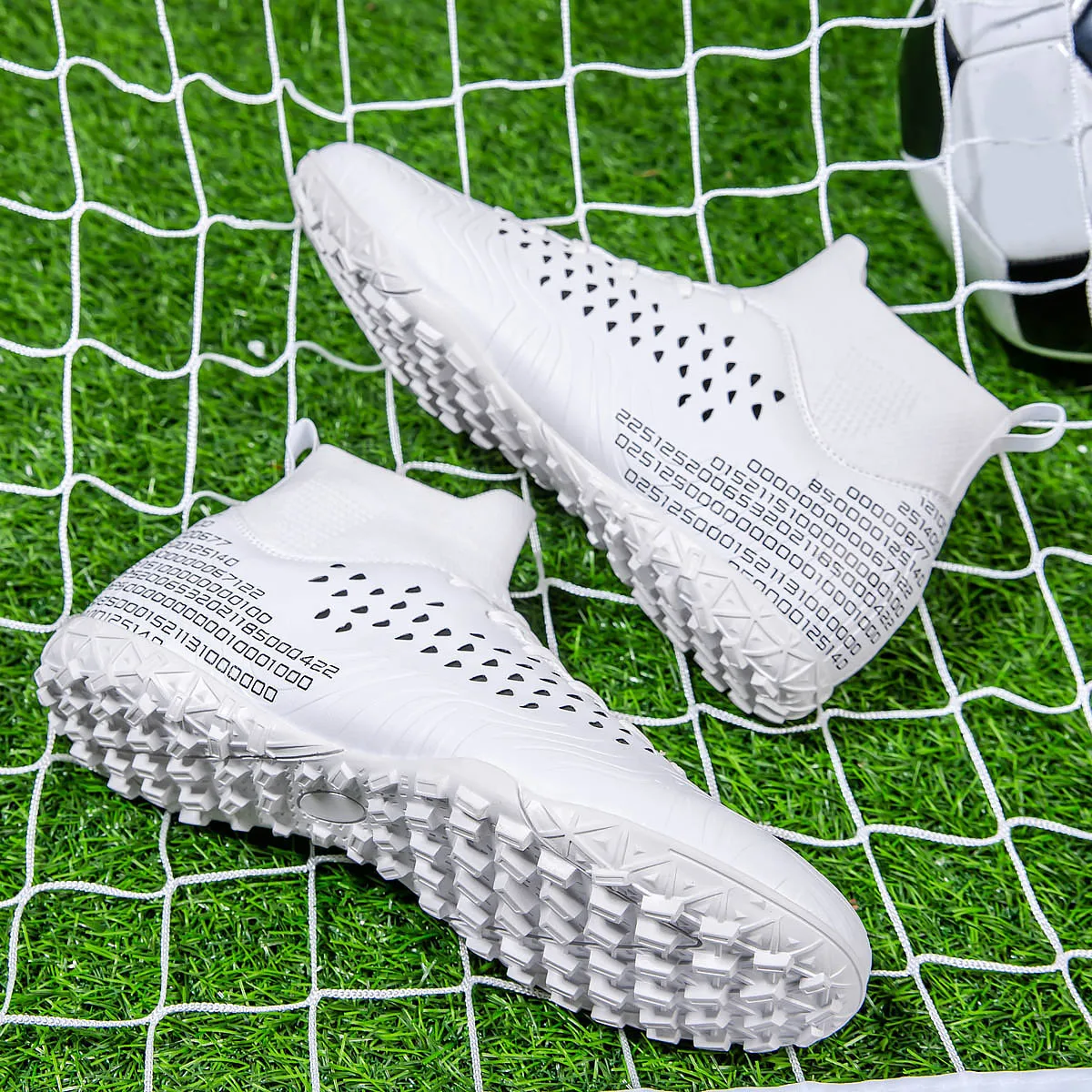 Zapatos de fútbol para hombre, botas de fútbol, tacos antideslizantes, entrenamiento de partido, cómodos, profesionales, Unisex, picos largos, al aire libre, 48 yardas