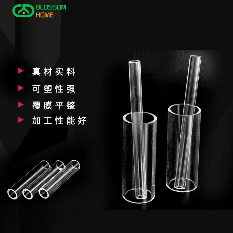 

1pcs 10mm 12mm 15mm ID Acrylic Pipe Transparent 15/16/18/19mm OD Round Tube Plexiglass PMMA Material Through Pipe 300mm Length