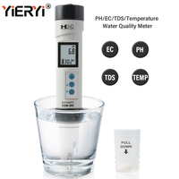 Yieryi COM300 PH Meter 3 In 1 PH EC TDS Temp Detector Monitor ATC Aquarium Swimming Pool Water Quality Tester Conductivity Tool