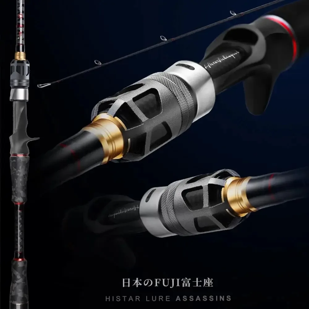 HSD Travel Fishing Rod 1.68m-2.44m 4 Sections Spinning Rigid Rod bag Casting 30T + 40T High Modulus Carbon Fishing Rods