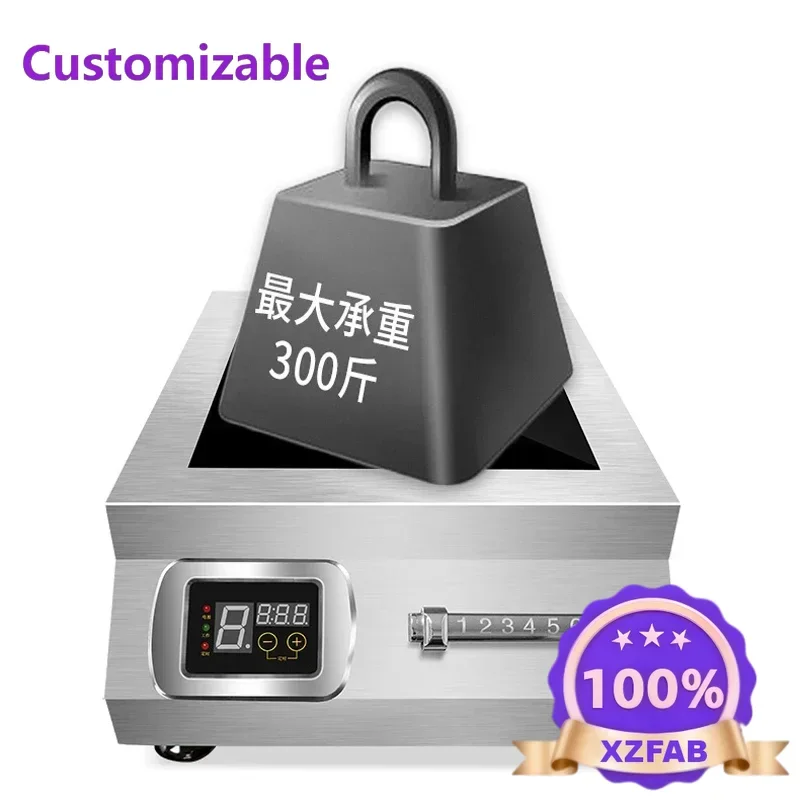 Factory Direct 2026 Commercial Induction Cooker 5000w High-power Flat Braised Meat Soup Cooker 5kw Stir-fry Commercial Induction