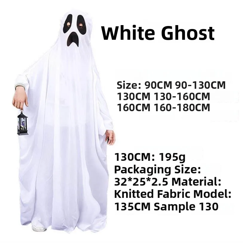 

Halloween Ghost Cloak Funny Party Costume Children Adult Lightweight Drapey Fabric Ideal for Stage Performances And Parties