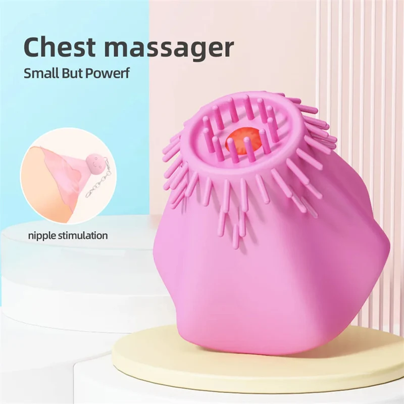 Breast Vibrator 10 Mode Breast Massage Nipple Stimulation Licking Vibrator Female Masturbator Adult Flirting Breast Sex Toys