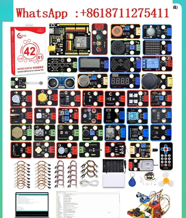 ESP32 development board sensor entry-level kit for IoT learning DIY kit compatible with Lego block programming