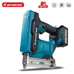 Kamolee-pistola de clavos eléctrica sin escobillas F30G, grapadora, clavadora, carpintería, litio, Compatible con batería Makita de 18V