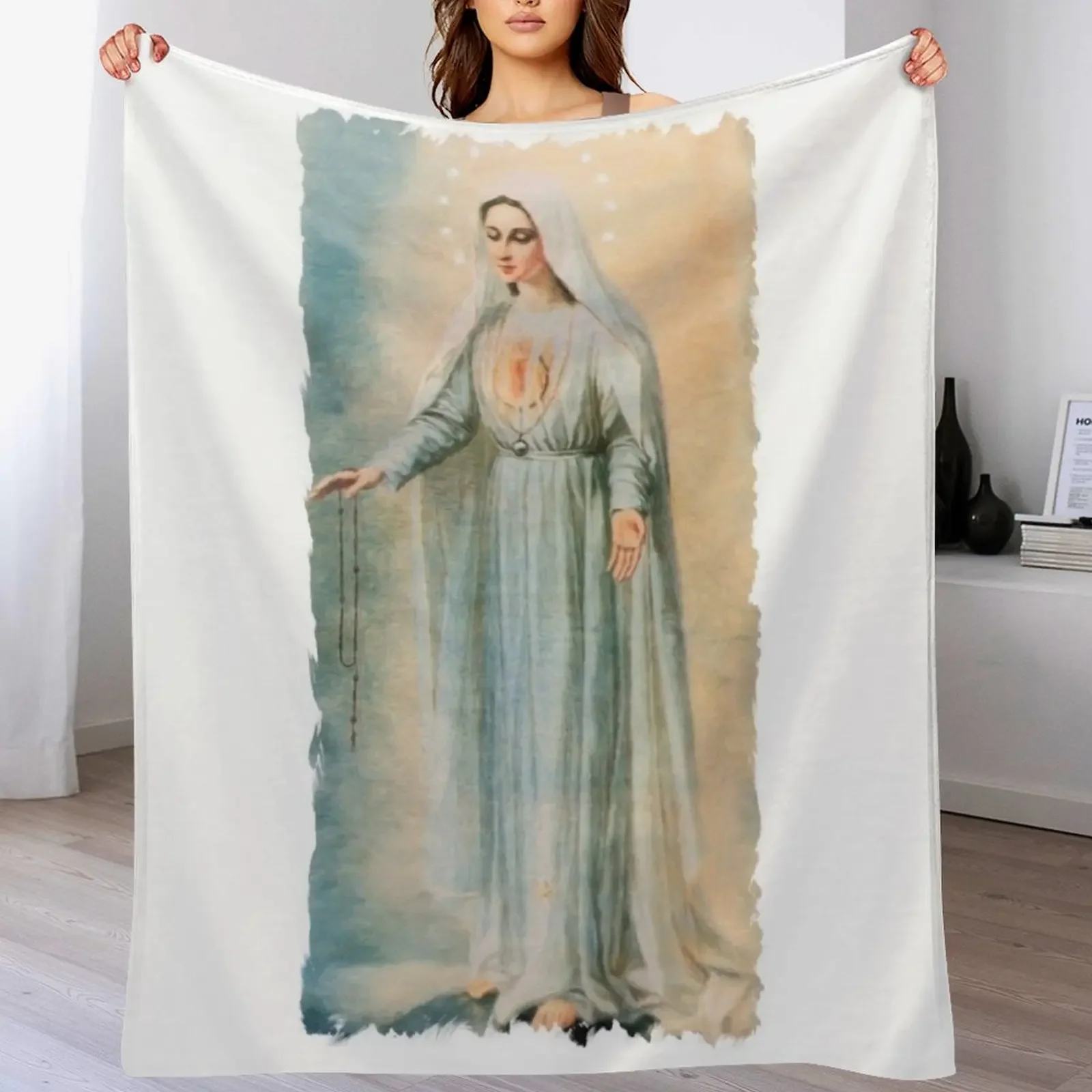 

Our Lady Fatima Throw Blanket Bed linens Blankets Sofas Of Decoration Blankets For Bed Soft Blankets