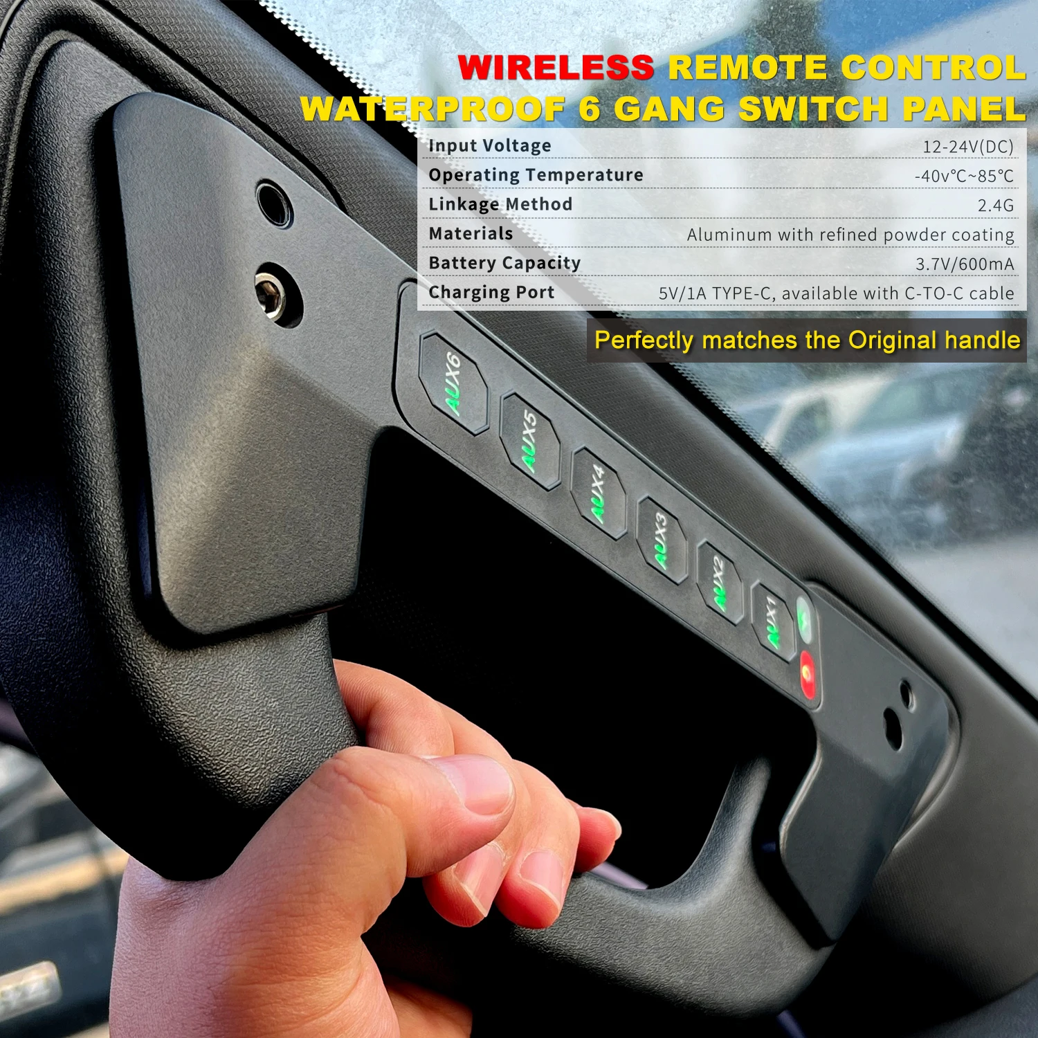 Car Grab Handle Switch Panel For Chevrolet Silverado 2023+ / GMC