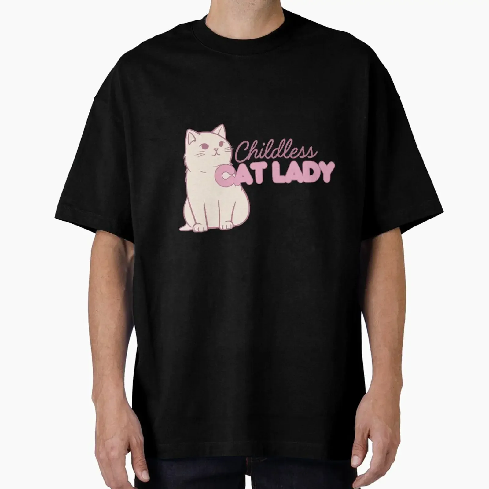 Childless Cat Lady designed and sold by AngryFeministDesigns vintage Washed Stretched designer clothes Slightly Versatile
