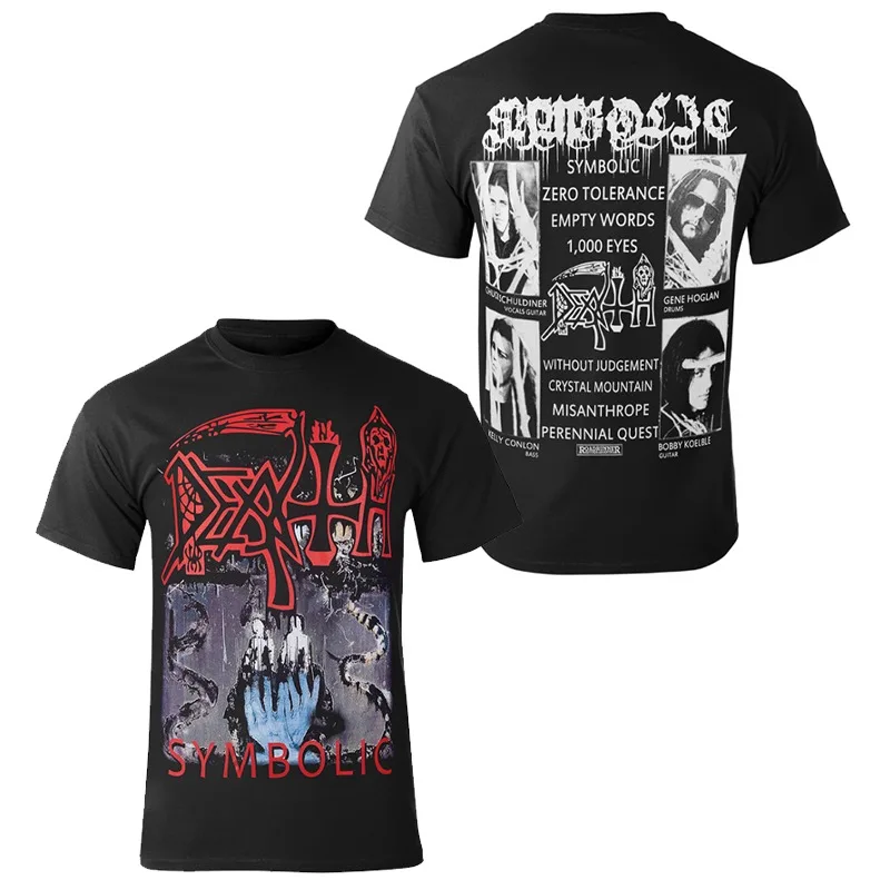 Y2k DEATH Metal Band Rock Thrash Thrash Metal American Vintage Character Picture Dark Short-sleeved T-shirt