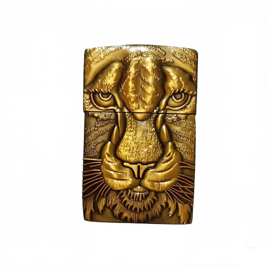 DIY Metal Badge Sticker Decoration Parts Accessories Tiger's head For ZP Zorro Lighters