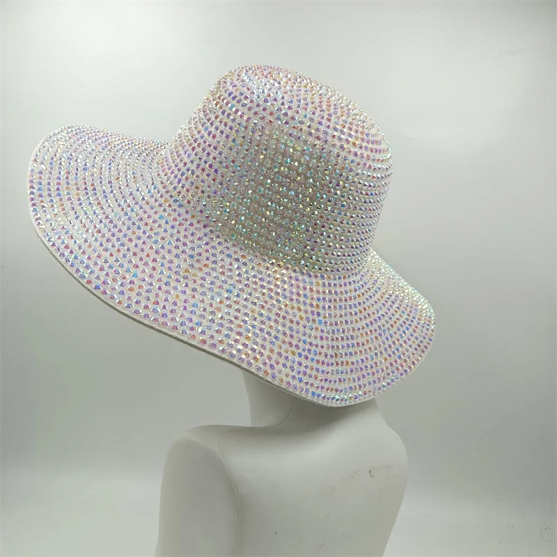 Cowboy Series Western style Cowboy Women's Hat Men's Retro Men's Panama Cowboy Jazz Hat Men's Hat Water Diamond Sombrero Hombre image 3