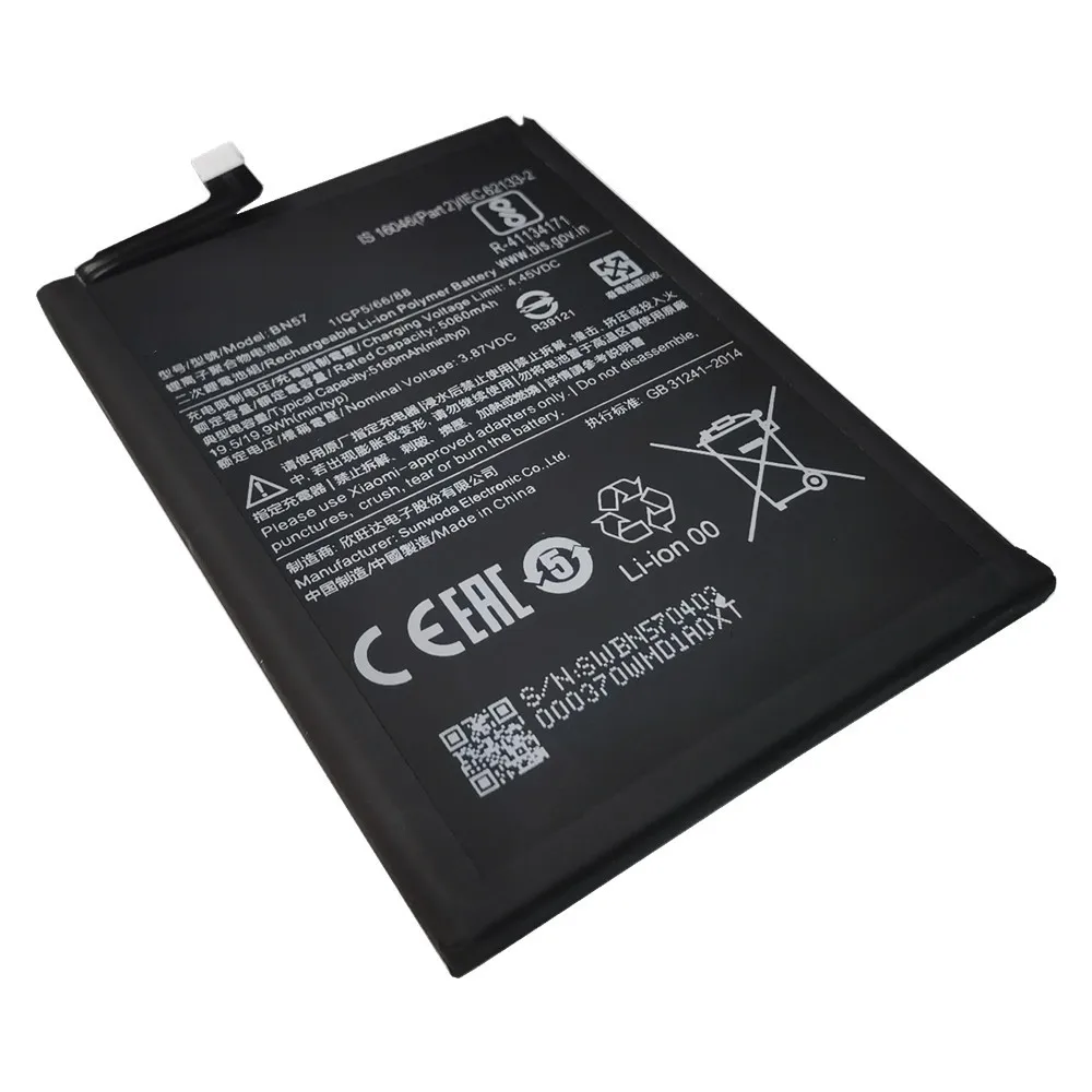 2025 Years BN57 Battery For Xiaomi Pocophone Poco X3 / X3 Pro X3Pro NFC Phone Battery 5160mAh + Free Tools image 3