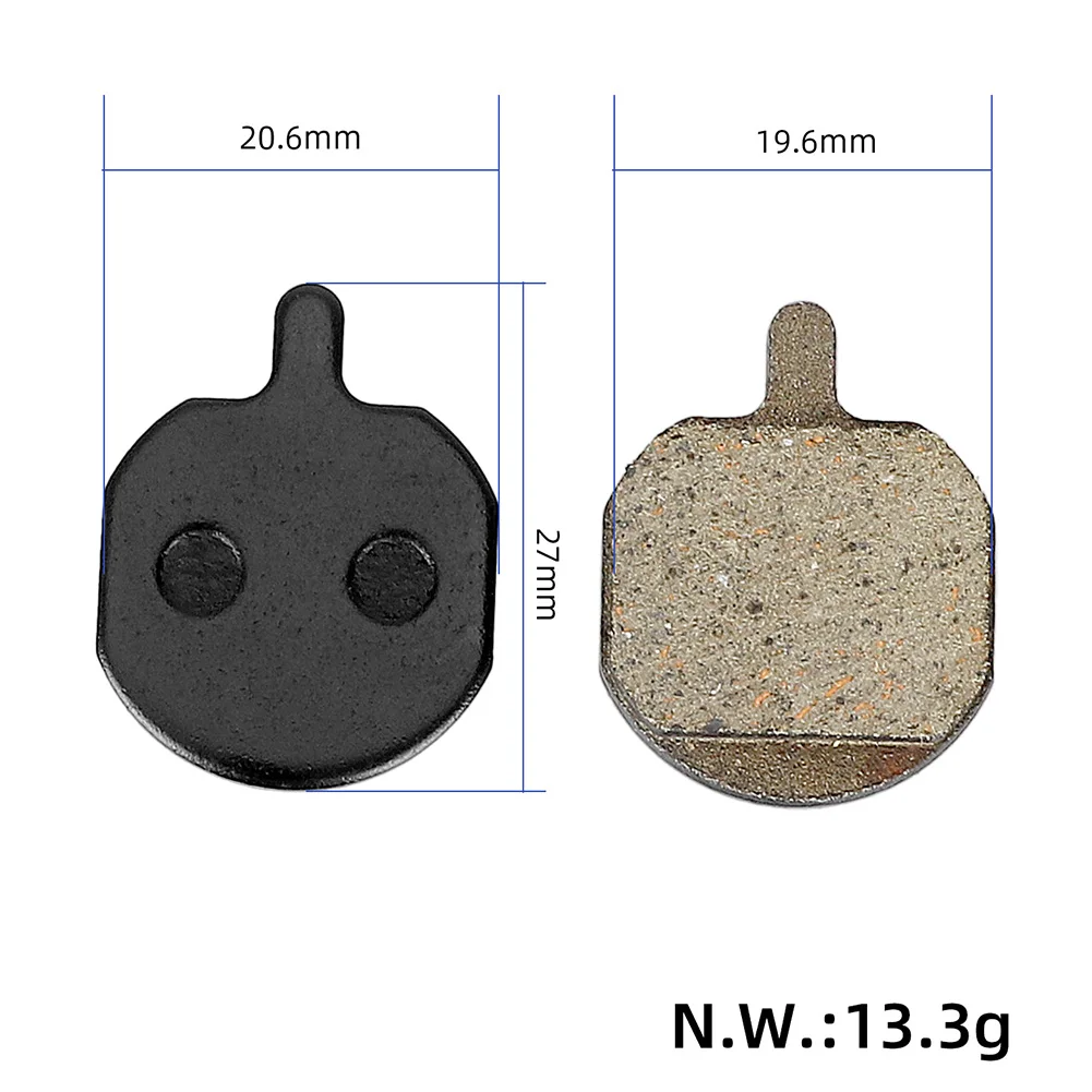 1/2 Pair Brake Pads 27*20.6mm Resin For HAYES MX2 MX3 MX4 BENGAL HELI X3 MTB Bicycle Disc Brake Pads Outdoor Cycling Accessories