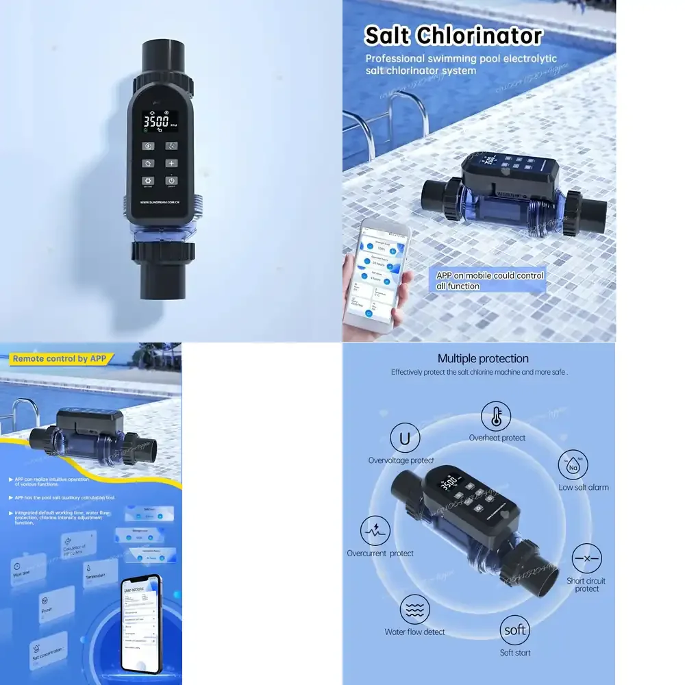 Sales App WiFi Function Pool Salt Chlorine Chlorine Generator Salt Generator Smart Pool Filter
