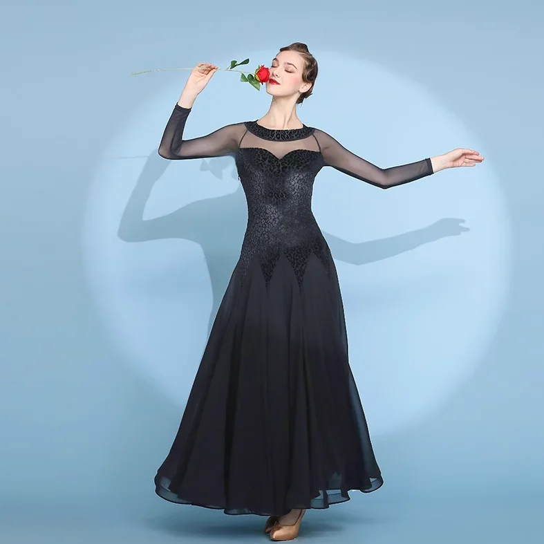 Nouvelle robe de danse de salon latine Salsa Cha cha Tango robe de salon Standard robe de danse moderne # 2117 costume de danse femme