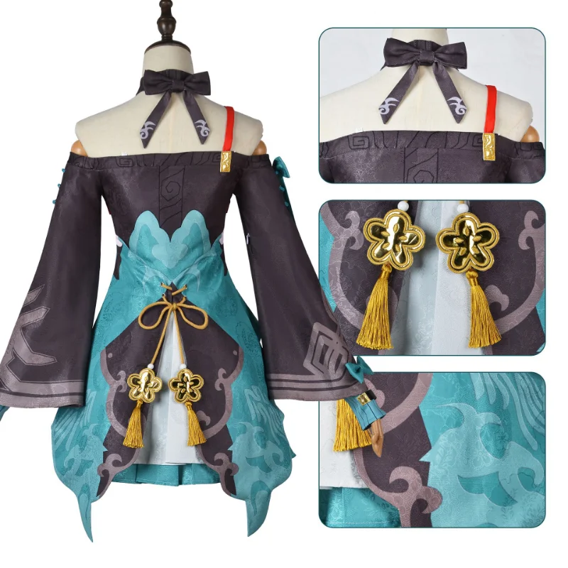 Game Honkai Star Rail Qingque Cosplay Costume Sexy Dress Uniform Honkai Impact Outfits Halloween Carnival Party Clothe Comic Con